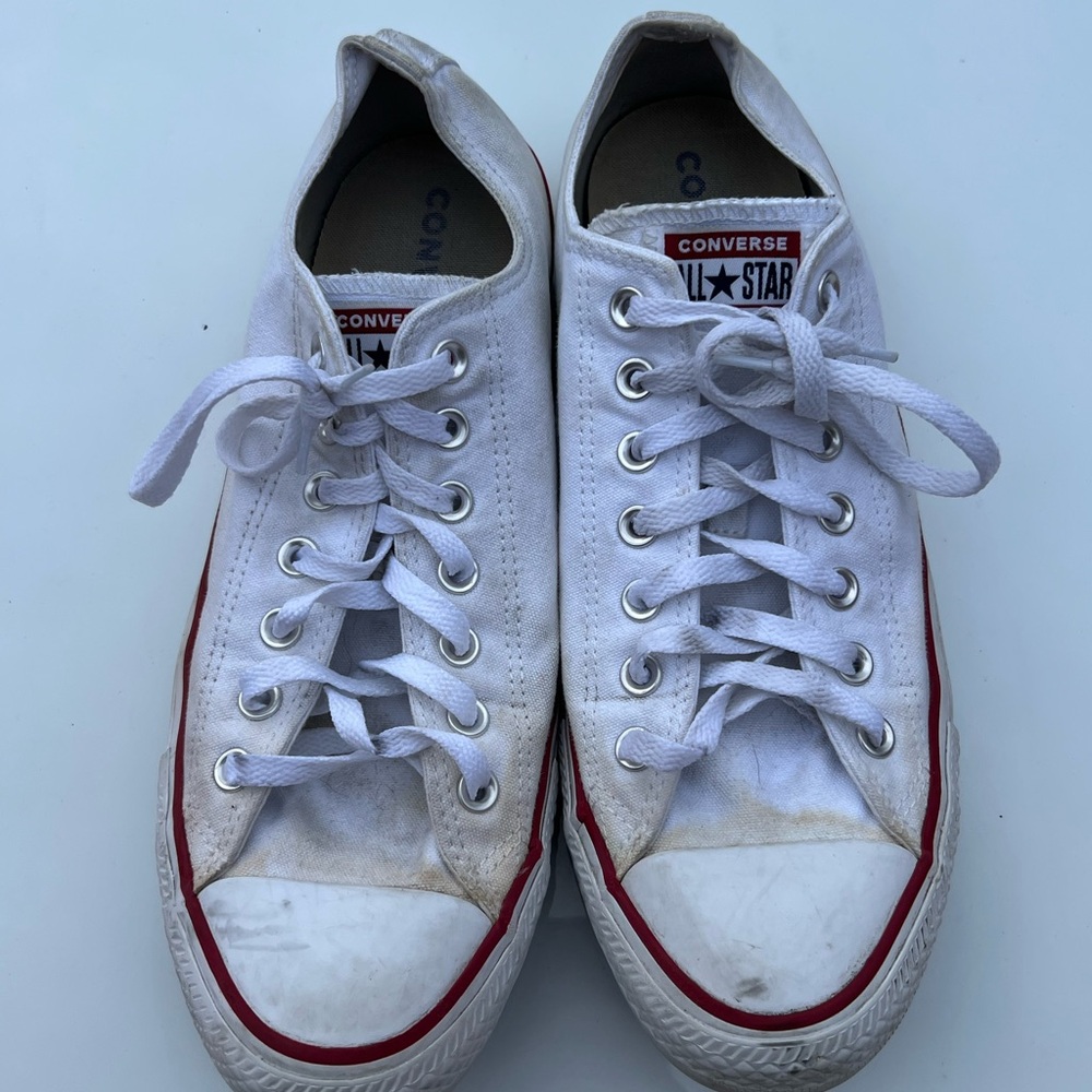 Converse White and Red Men's Shoes